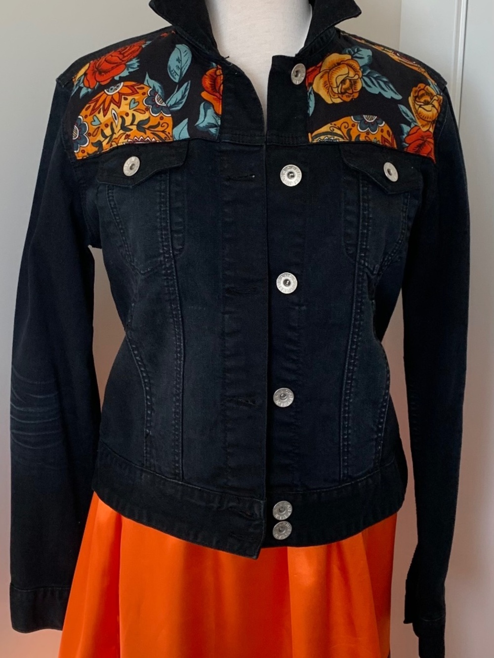 Upcycle denim jacket